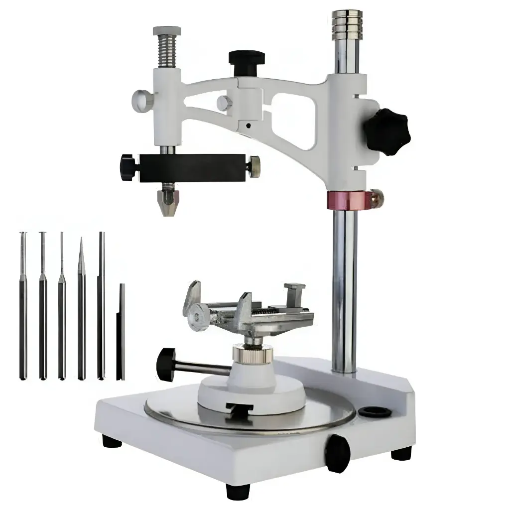 JT-09 Adjustable Dental Parallelometer | Laboratory Surveyor with Accessories